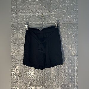Joe B Tie Front Black Classic Shorts size small